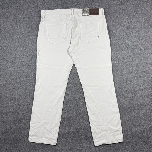 NWT Linksoul Bamboo Cotton Stretch Straight Pants in Chalk Light Blue Size 40x32 - Picture 2 of 11